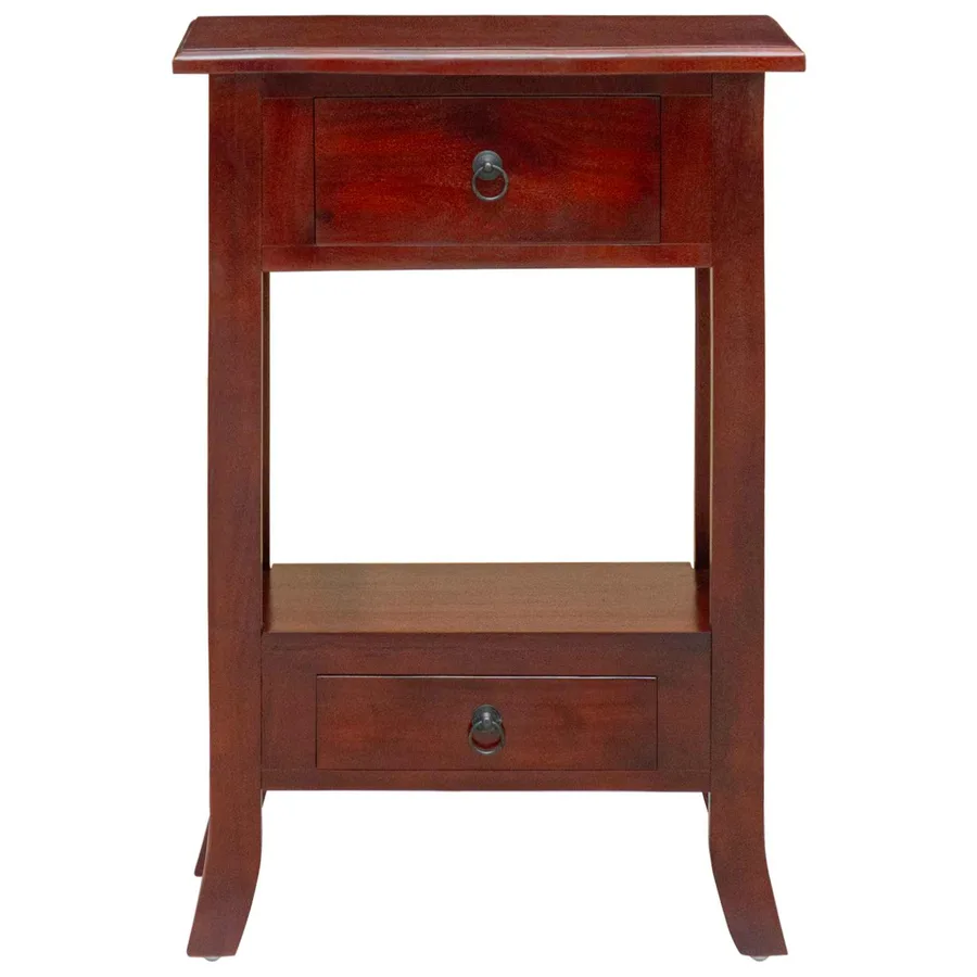 Table console Marron 50 x 29,5 x 76 cm Bois de Mahogany Massif - 5
