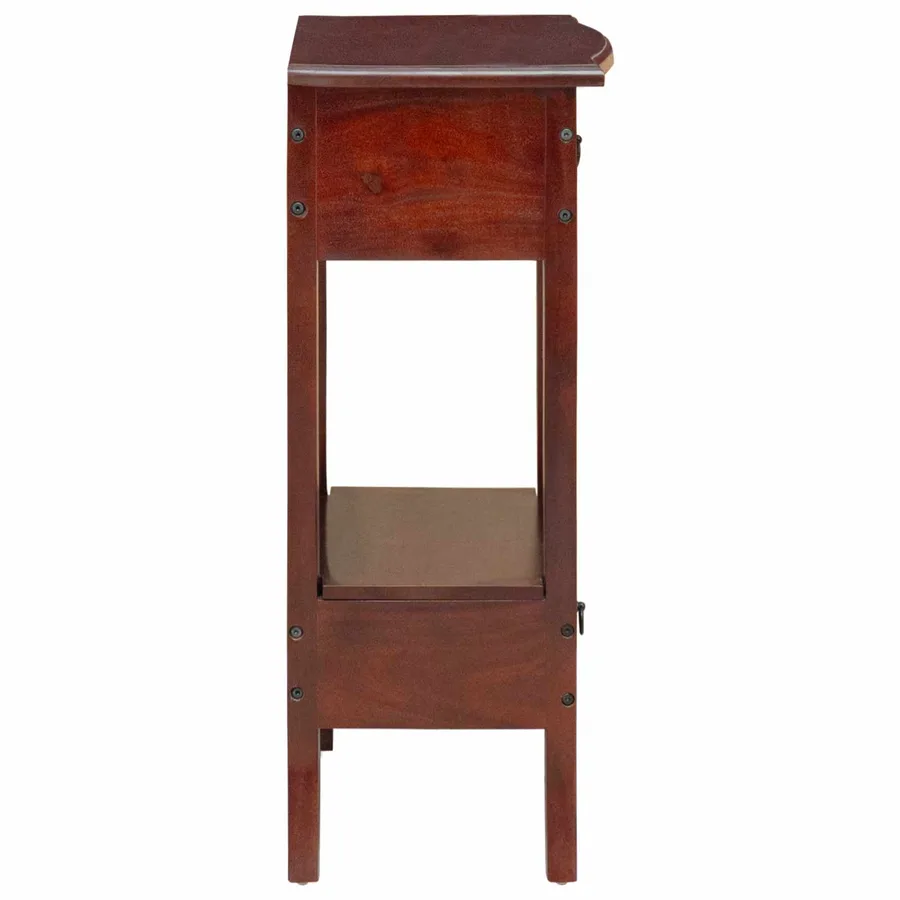 Table console Marron 50 x 29,5 x 76 cm Bois de Mahogany Massif - 6