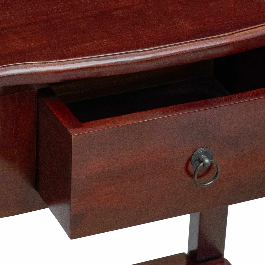 Table console Marron 50 x 29,5 x 76 cm Bois de Mahogany Massif - 8