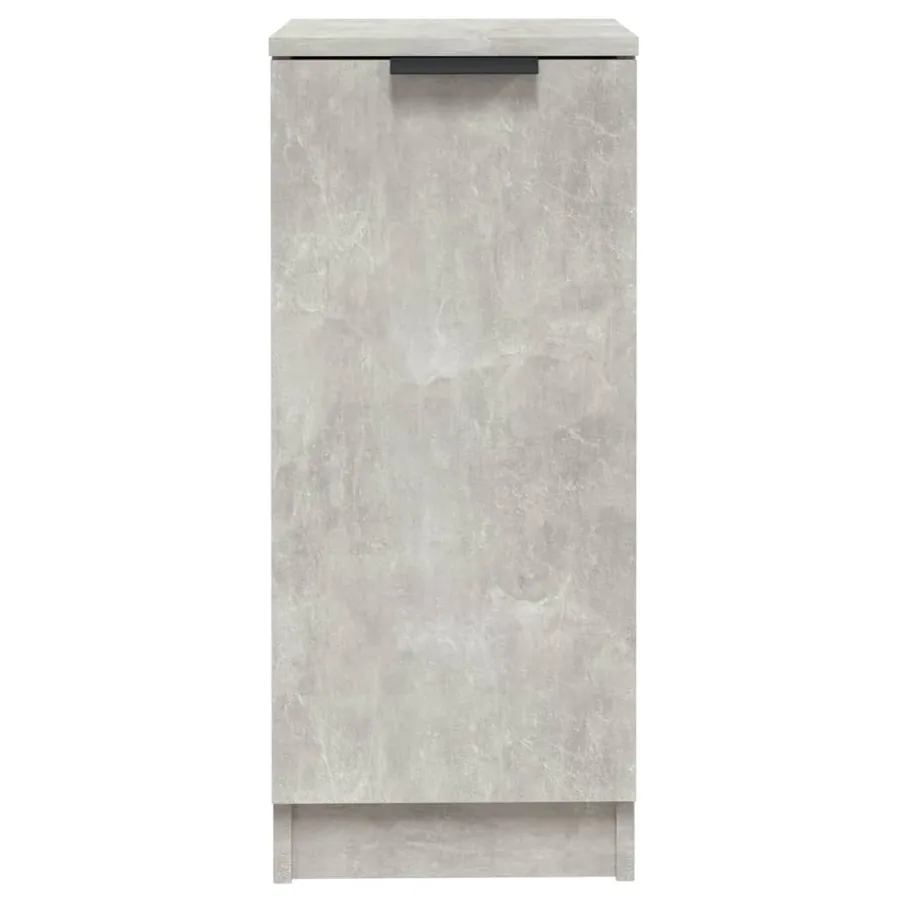 Buffets 2 pcs Gris béton 30x30x70 cm Bois d'ingénierie - 4