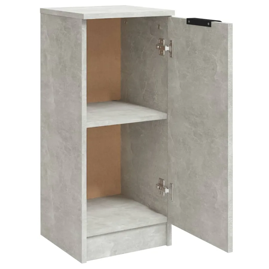 Buffets 2 pcs Gris béton 30x30x70 cm Bois d'ingénierie - 5
