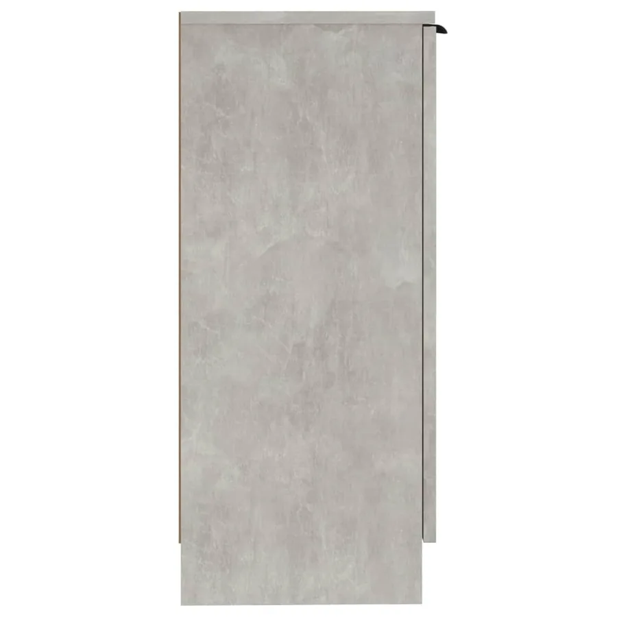 Buffets 2 pcs Gris béton 30x30x70 cm Bois d'ingénierie - 6
