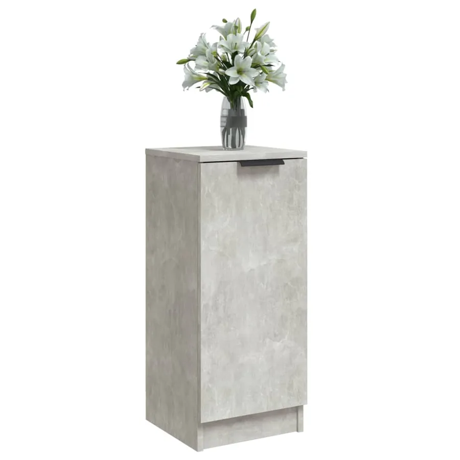Buffets 2 pcs Gris béton 30x30x70 cm Bois d'ingénierie - 7