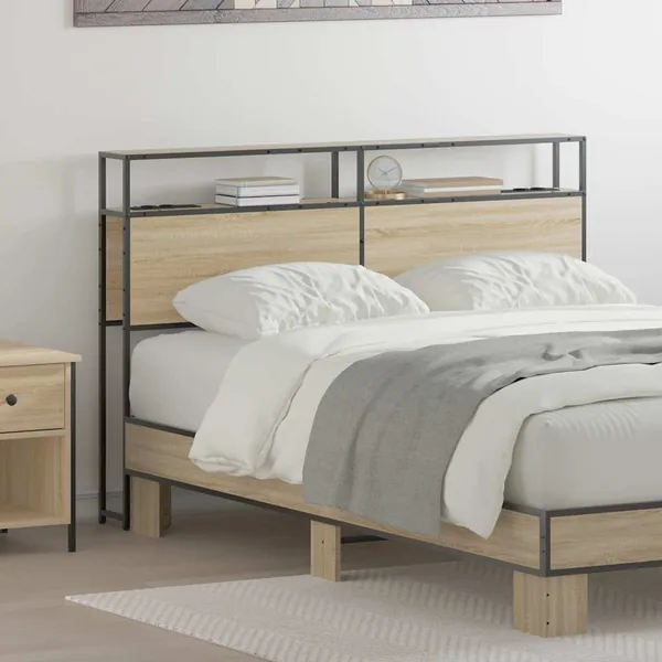Tête de lit de rangement Chêne sonoma Bois d'ingénierie