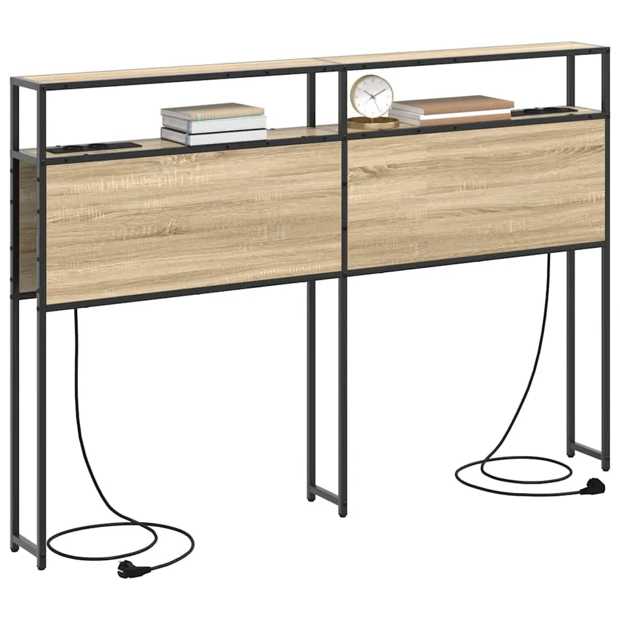 Tête de lit de rangement Chêne sonoma Bois d'ingénierie - 3