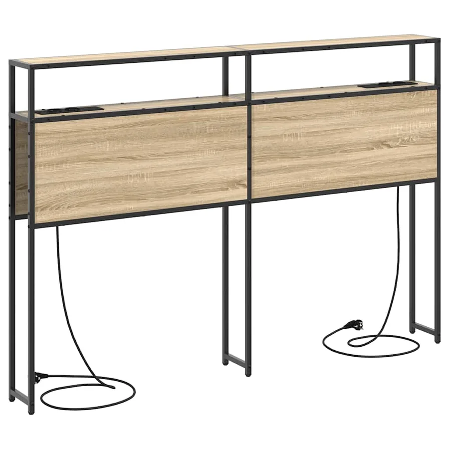 Tête de lit de rangement Chêne sonoma Bois d'ingénierie - 7