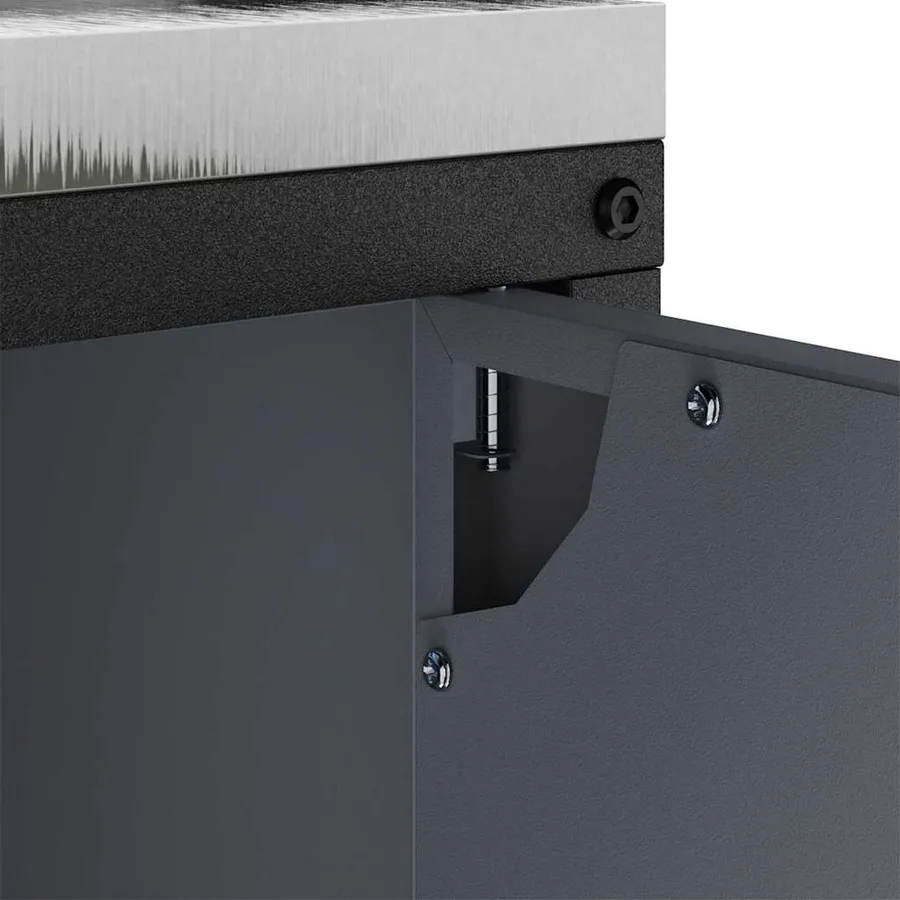 Rangement de cuisine HATTEM Anthracite 60 x 50 x 92 cm Acier - 10