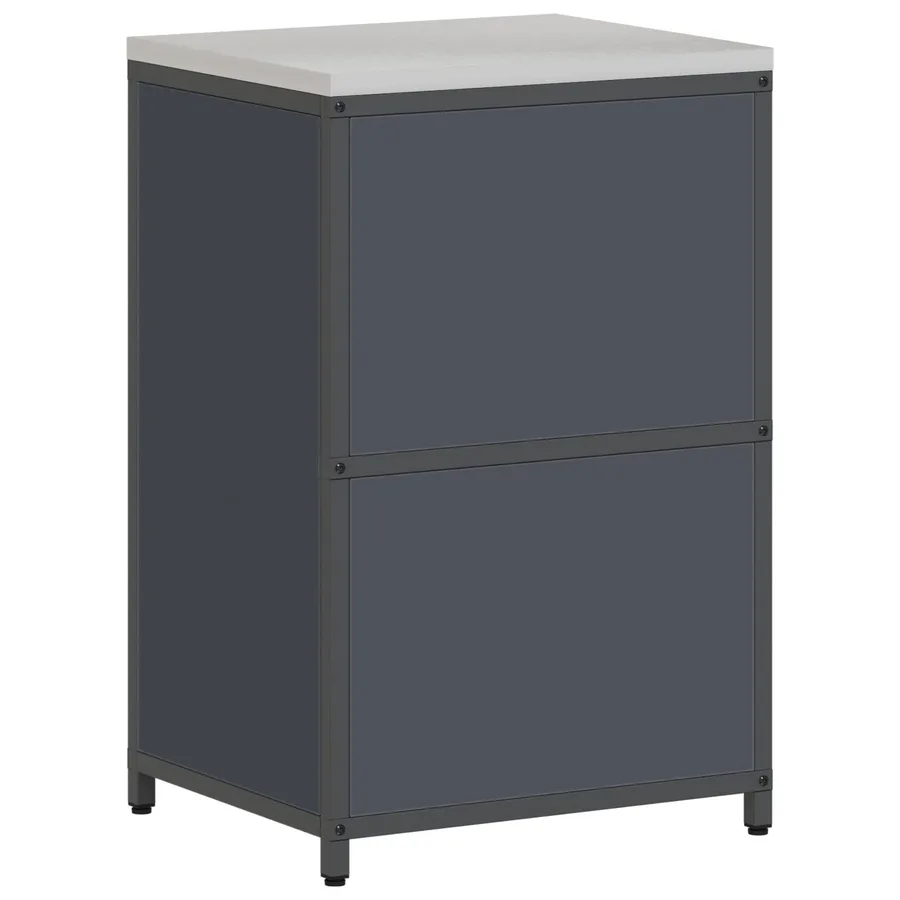 Rangement de cuisine HATTEM Anthracite 60 x 50 x 92 cm Acier - 9