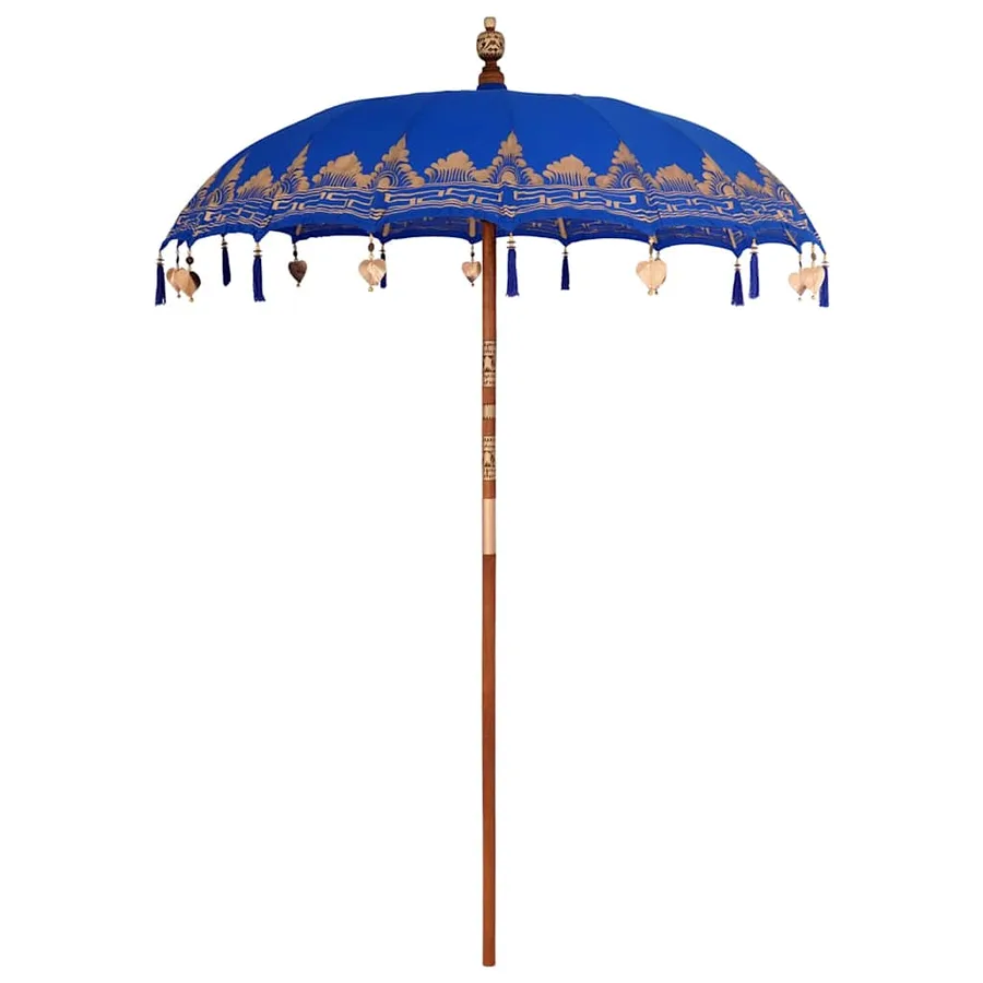 Parasol balinais Bleu 185 x 185 x 260 cm - 2