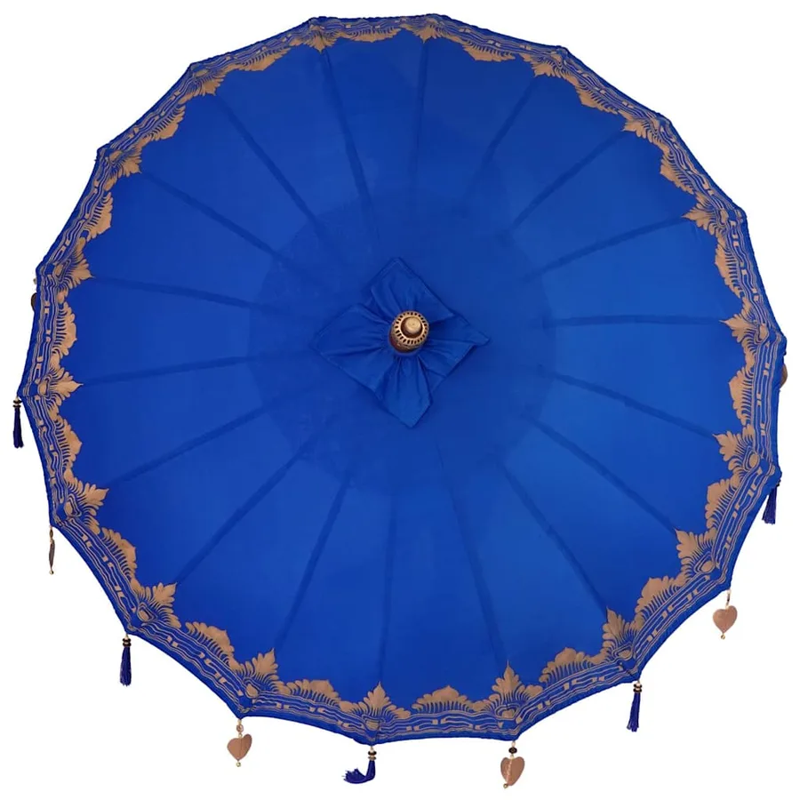 Parasol balinais Bleu 185 x 185 x 260 cm - 6
