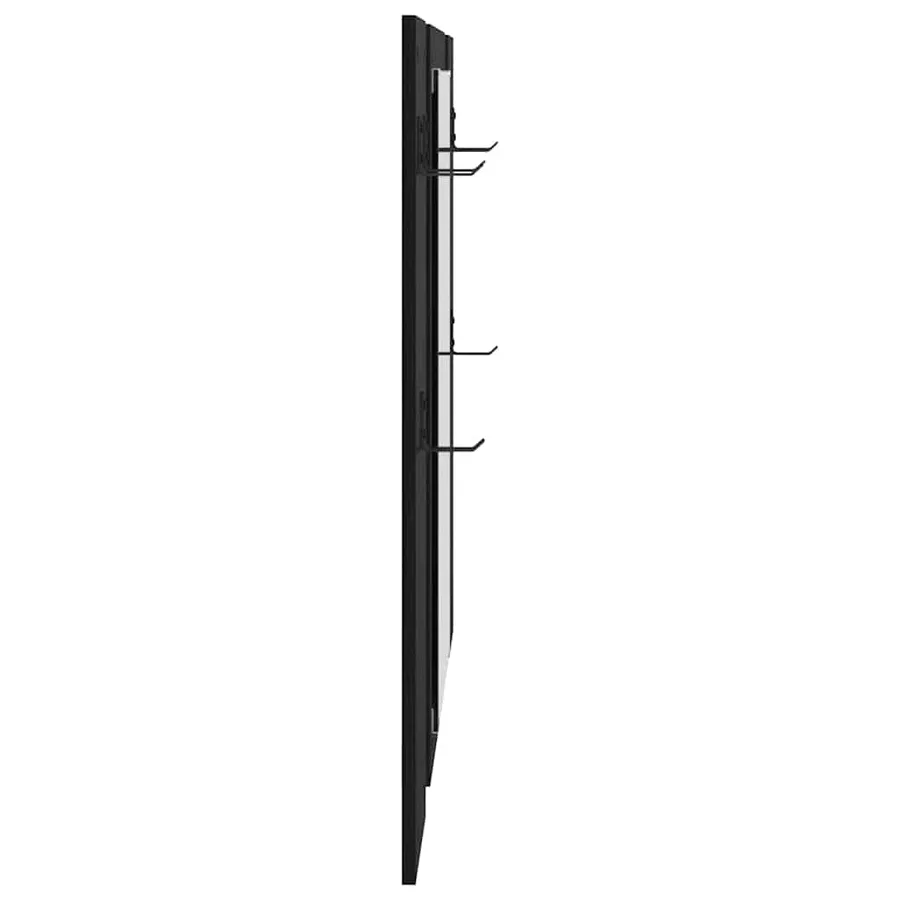 Porte-manteau mural Montage mural Chêne noir 96 x 1,5 x 90 cm - 6