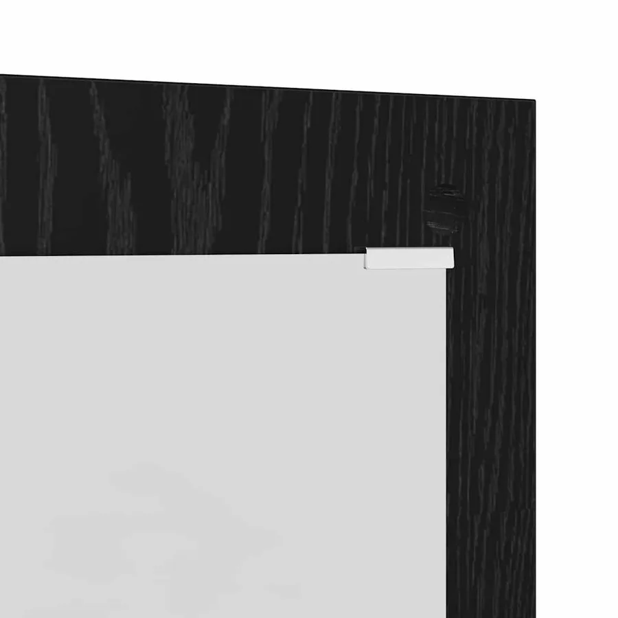 Porte-manteau mural Montage mural Chêne noir 96 x 1,5 x 90 cm - 9