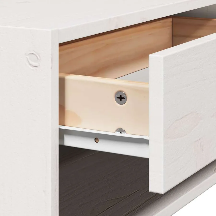 Table de chevet avec tiroir 2 pcs Blanc 50 x 32,5 x 24 cm - 11