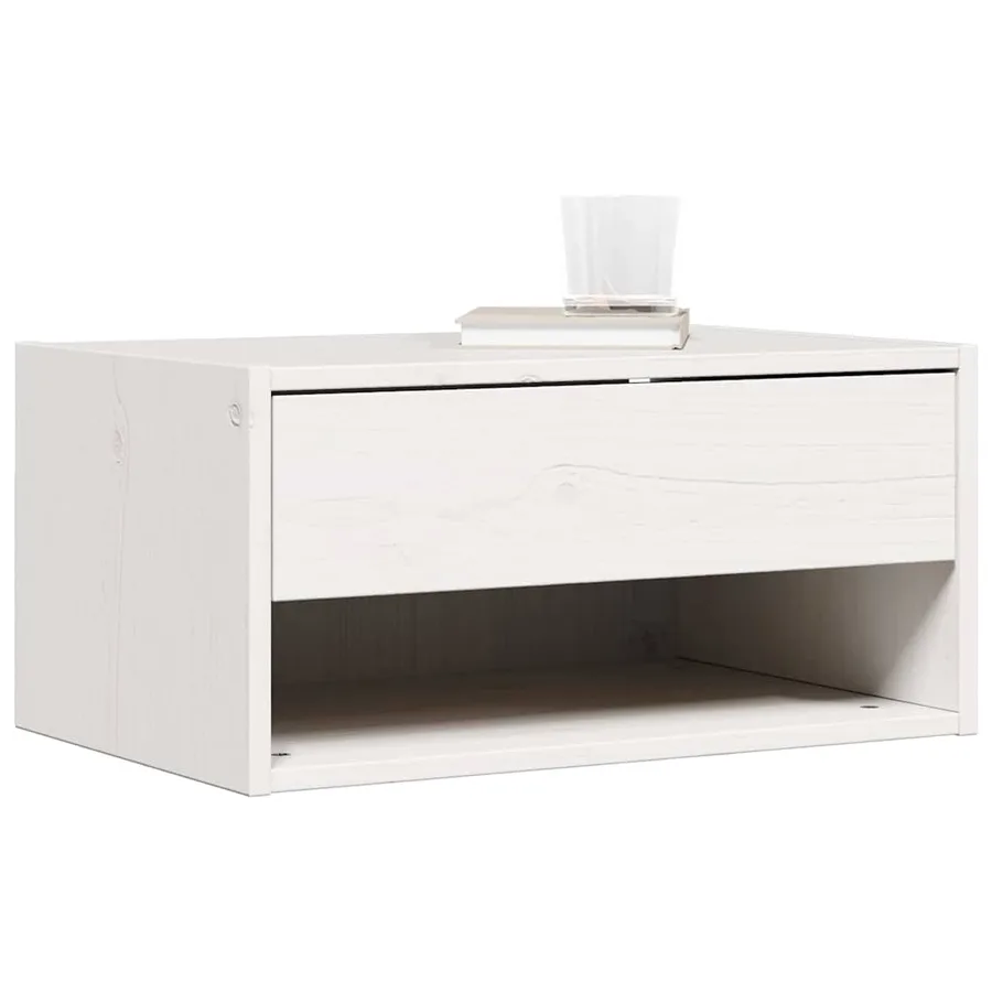 Table de chevet avec tiroir 2 pcs Blanc 50 x 32,5 x 24 cm - 3