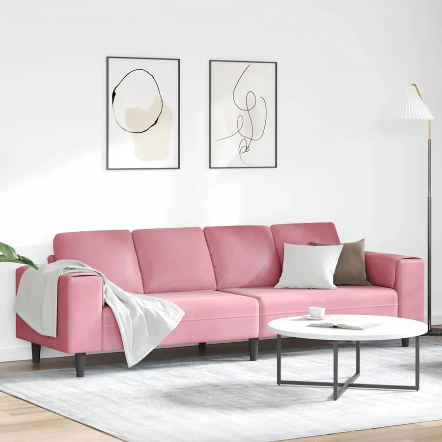 Canapé de salon Rose 250 x 77 x 76 cm