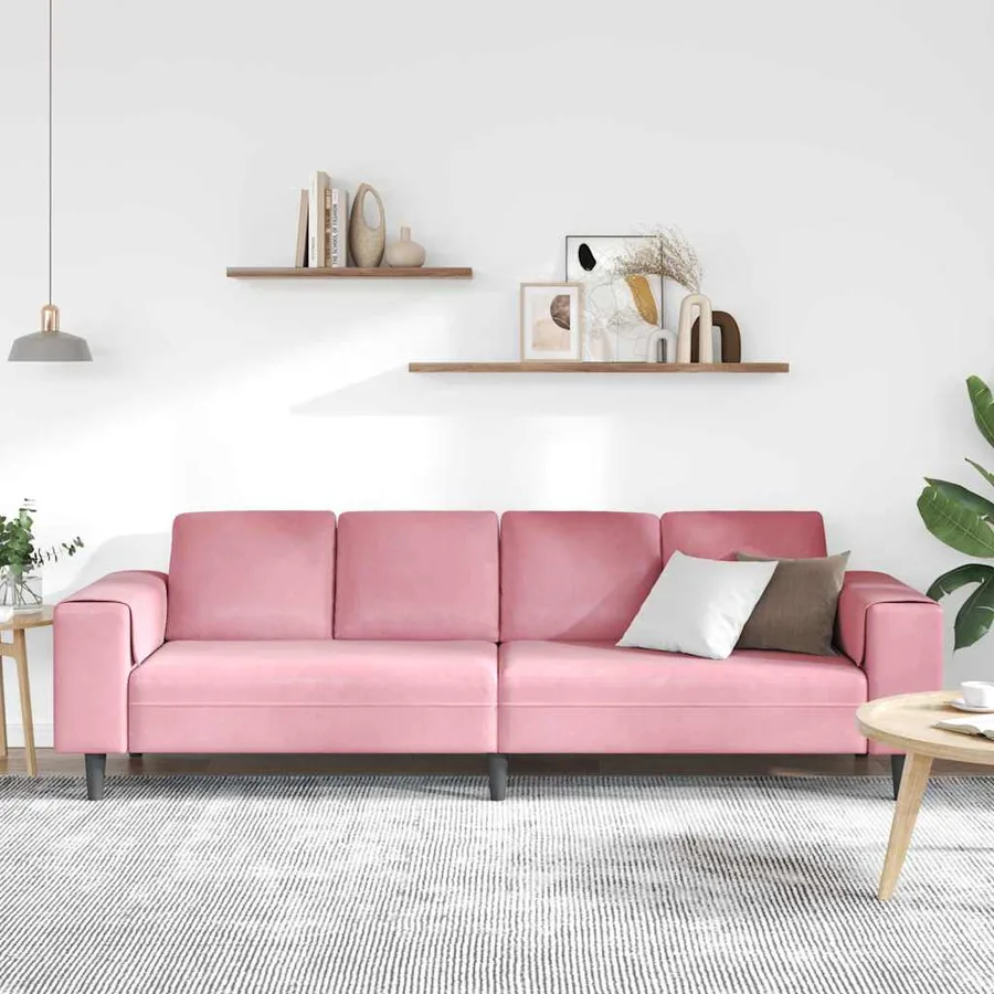 Canapé de salon Rose 250 x 77 x 76 cm - 3