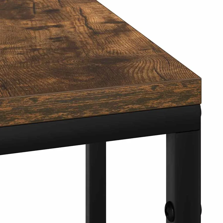 Cabinet de chevet avec tiroir Chêne fumé 41.5 x 26 x 60.5 cm - 9