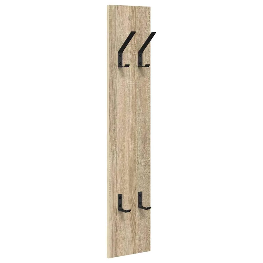Porte-manteau mural Chêne sonoma 20 x 1.5 x 100 cm - 2