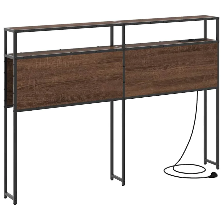 Tête de lit de rangement Chêne marron Bois d'ingénierie - 2