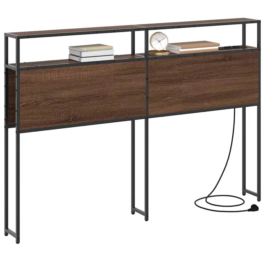 Tête de lit de rangement Chêne marron Bois d'ingénierie - 3