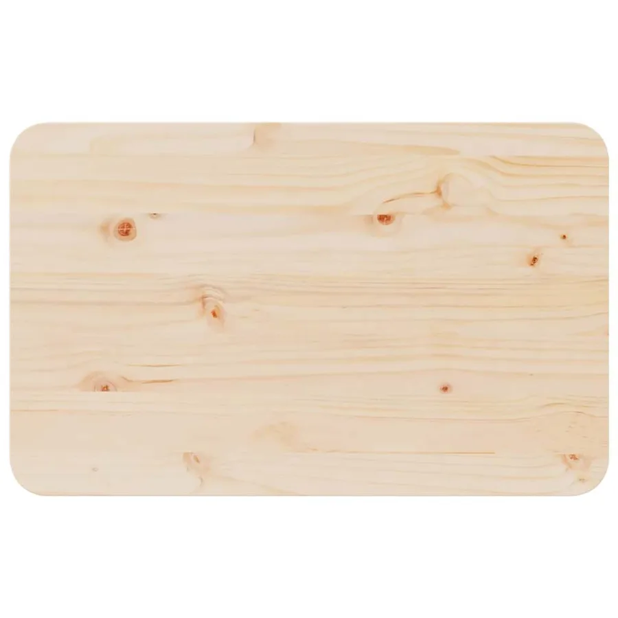 Table basse Naturel 80 x 50 x 31 cm Bois massif en pin - 9