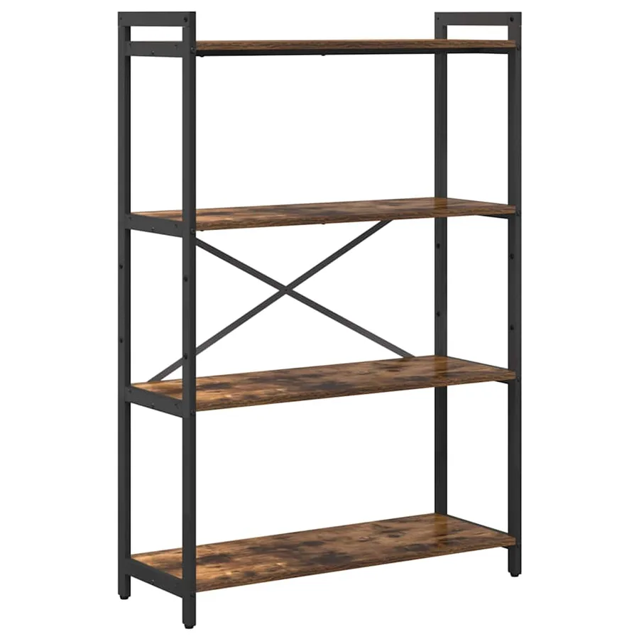Étagère Chêne fumé 80 x 30 x 120 cm Bois d'ingénierie - 2