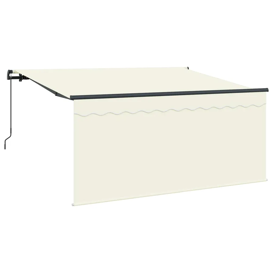 Auvent Rétractable Crème 300 x 200 cm Polyester et Aluminium - 2