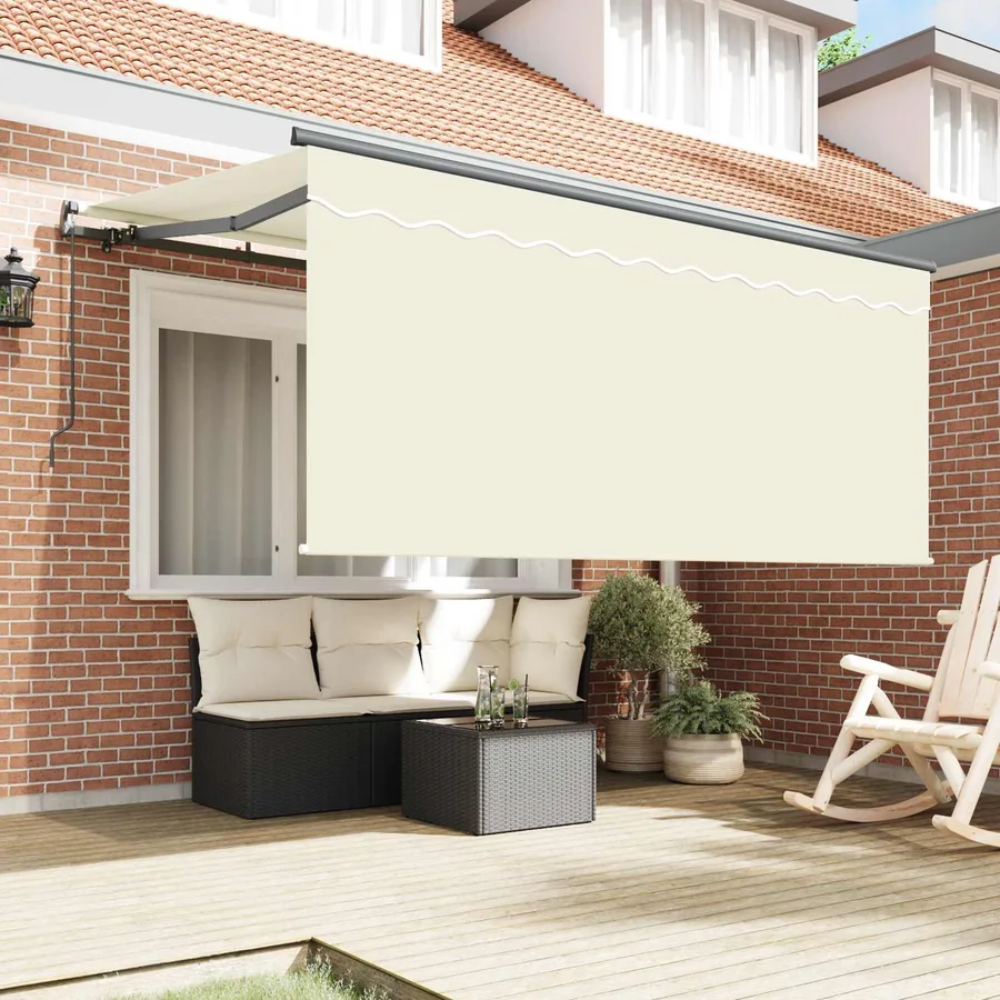 Auvent Rétractable Crème 300 x 200 cm Polyester et Aluminium - 3