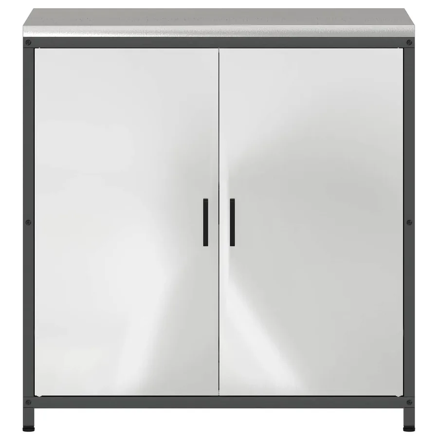 Rangement de cuisine HATTEM Argenté 90 x 50 x 92 cm Acier - 7