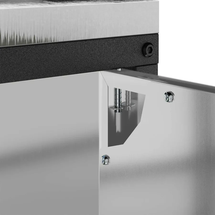Rangement de cuisine HATTEM Argenté 90 x 50 x 92 cm Acier - 8
