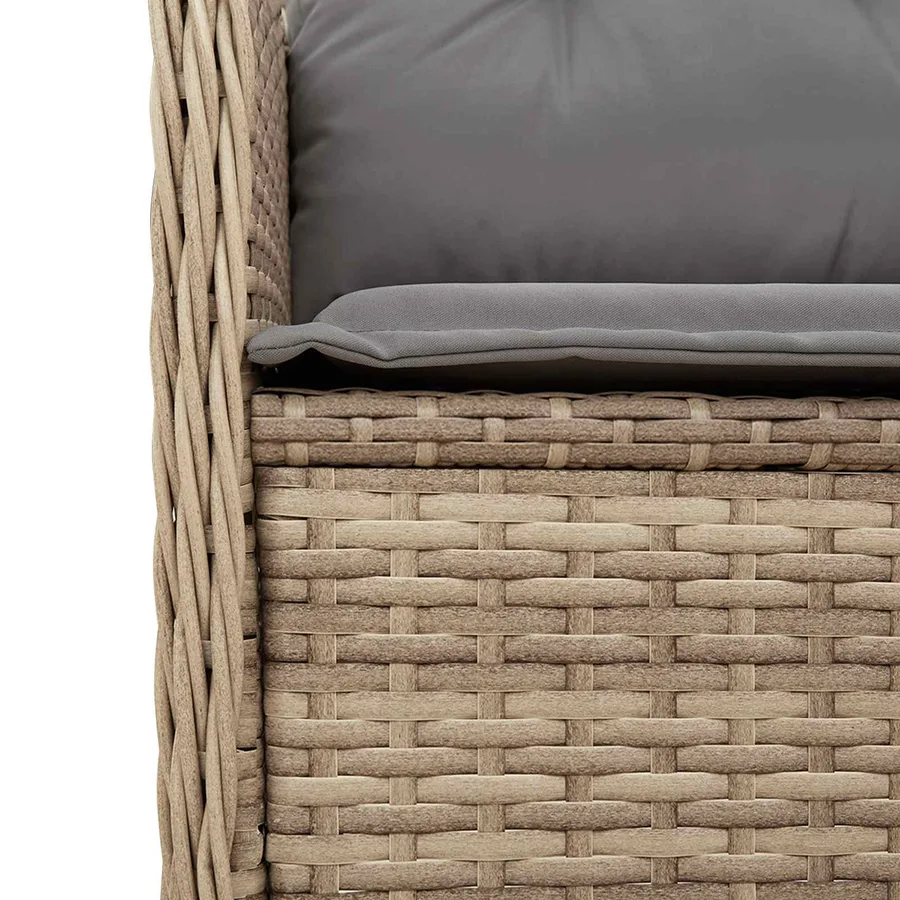 Banc de jardin Beige polyrotin - 7