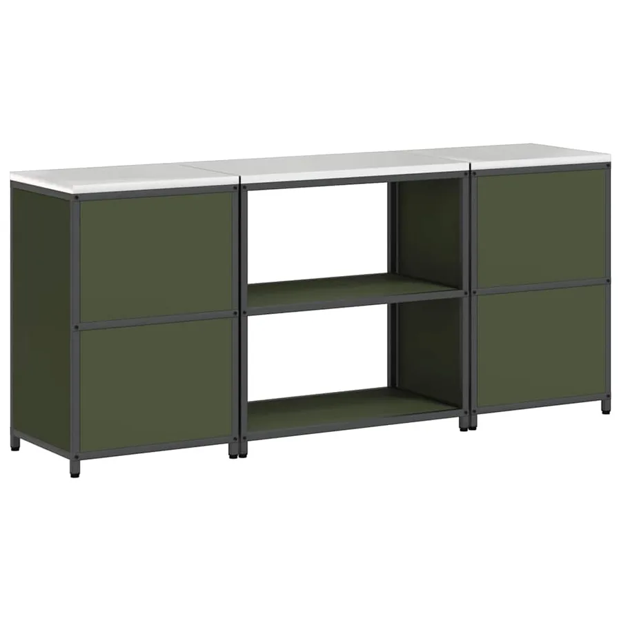 Ensemble de rangement cuisine HATTEM 3 pcs Vert olive - 12