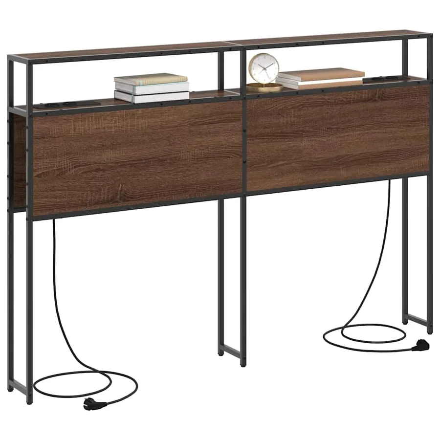 Tête de lit de rangement Chêne marron Bois d'ingénierie - 3
