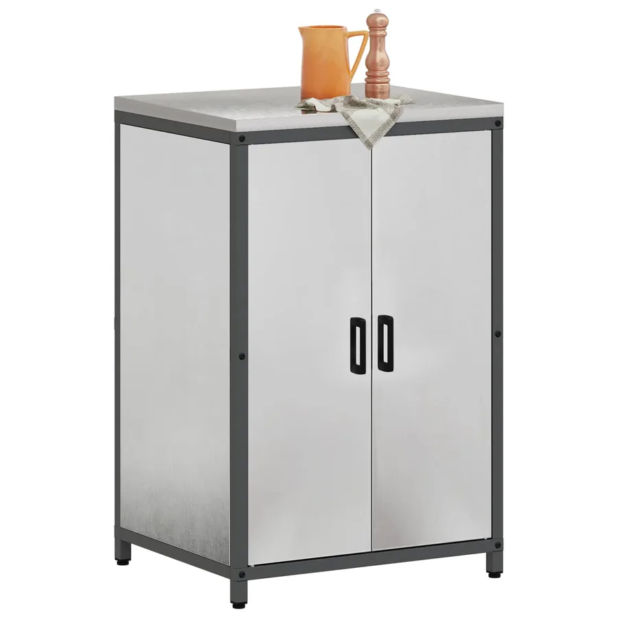 Rangement de cuisine HATTEM Argenté 60 x 50 x 92 cm Acier - 3