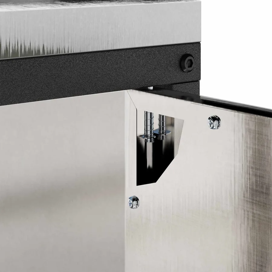 Rangement de cuisine HATTEM Argenté 60 x 50 x 92 cm Acier - 8