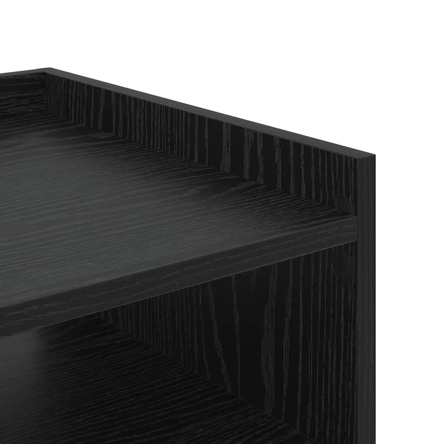 Cabinet de chevet avec étagère 2 pcs Chêne noir 40 x 40 x 61 cm - 10