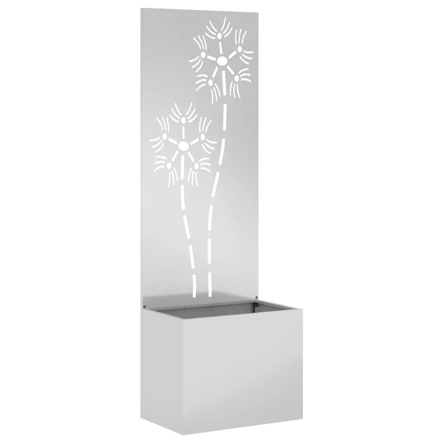 Écran de confidentialité de jardin Floral Argenté 50 x 150 cm