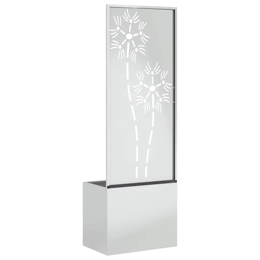 Écran de confidentialité de jardin Floral Argenté 50 x 150 cm - 5