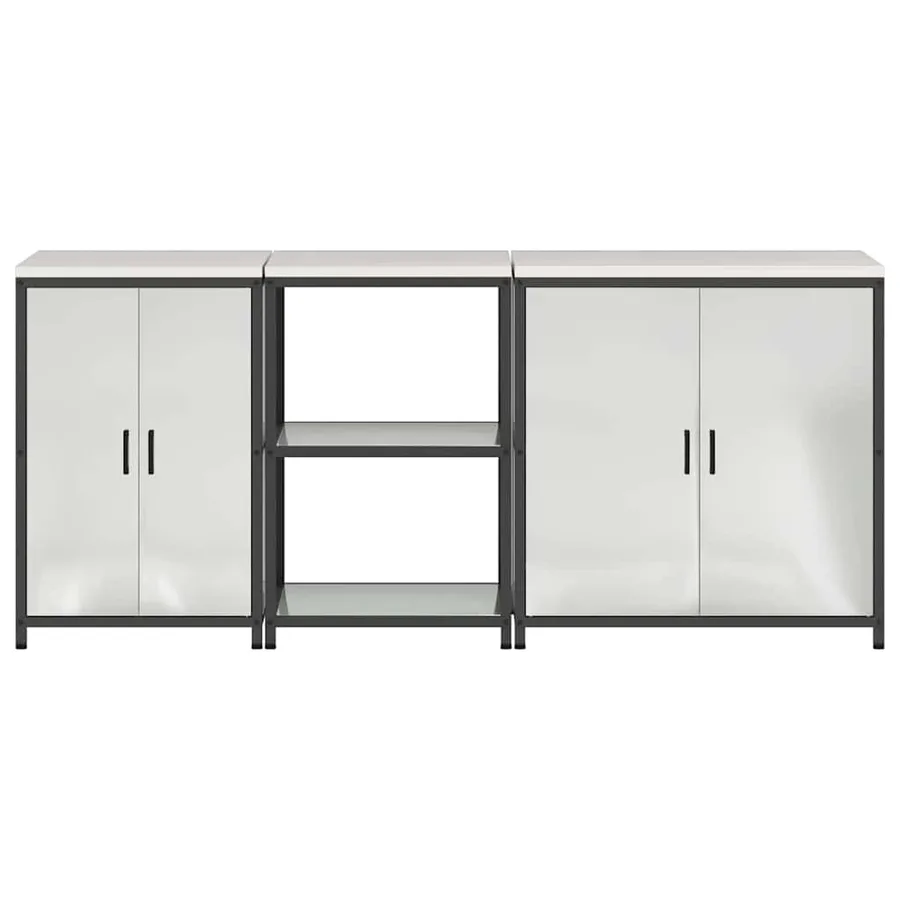 Ensemble de rangement cuisine HATTEM 3 pcs Argenté - 10
