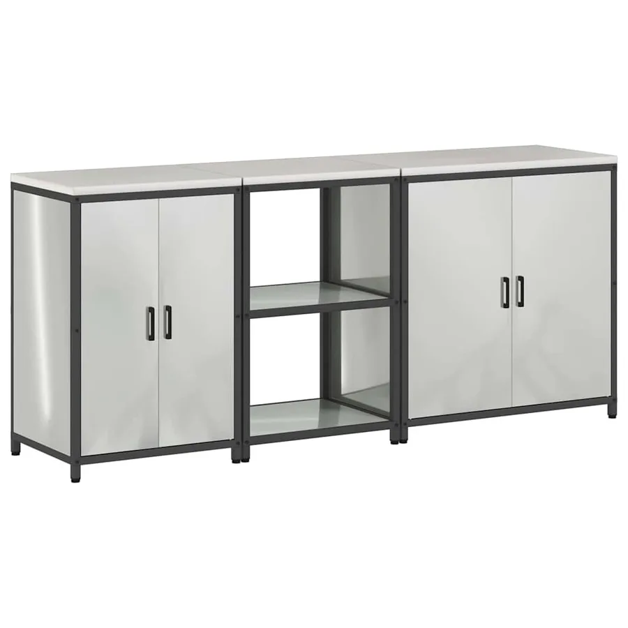 Ensemble de rangement cuisine HATTEM 3 pcs Argenté - 2