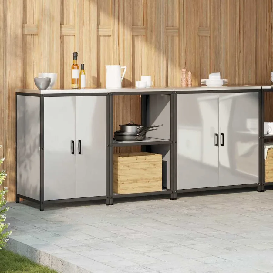 Ensemble de rangement cuisine HATTEM 3 pcs Argenté - 4