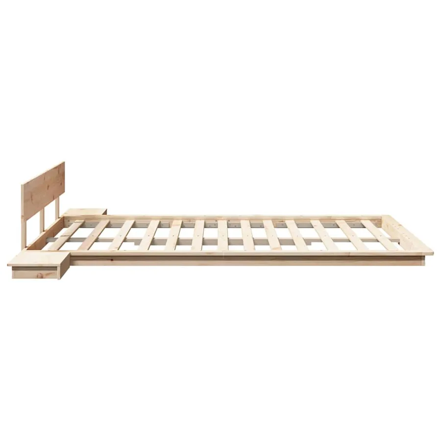 Cadre de lit avec tête de lit Marron 160 x 200 cm bois - 6