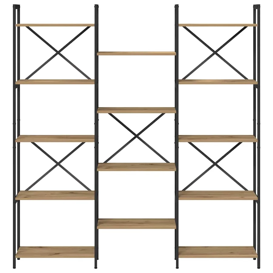 Étagère 156 x 25 x 167 cm Bois d'ingénierie Chêne artisanal - 5