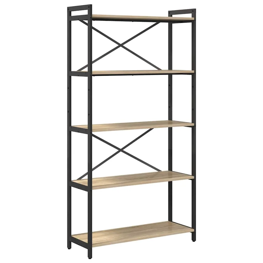 Étagère Chêne Sonoma 80 x 30 x 155 cm Bois d'ingénierie - 2