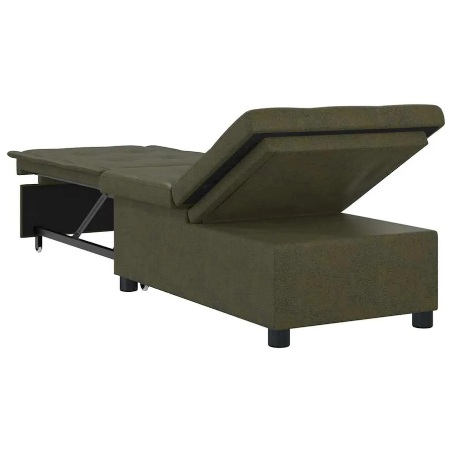 Canapé-Lit Vert armée 194 x 67 x 82 cm Tissu Huahua - 6