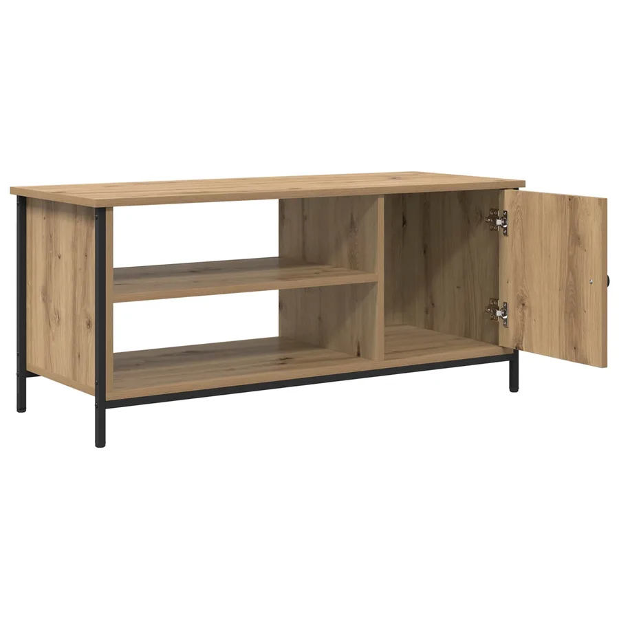 Meuble TV 100 x 40 x 45 cm Chêne artisanal Bois d'ingénierie - 5