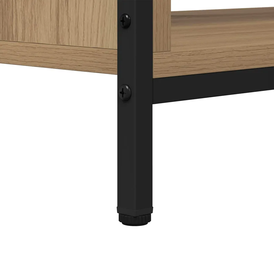 Meuble TV 100 x 40 x 45 cm Chêne artisanal Bois d'ingénierie - 8