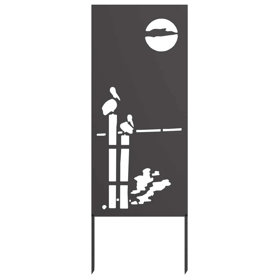 Écran de confidentialité de jardin Fretwork Noir 50 x 140 cm - 2