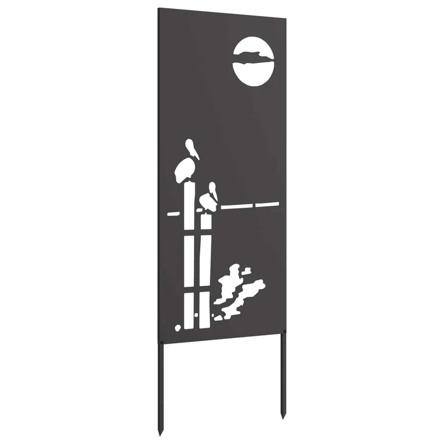 Écran de confidentialité de jardin Fretwork Noir 50 x 140 cm - 4
