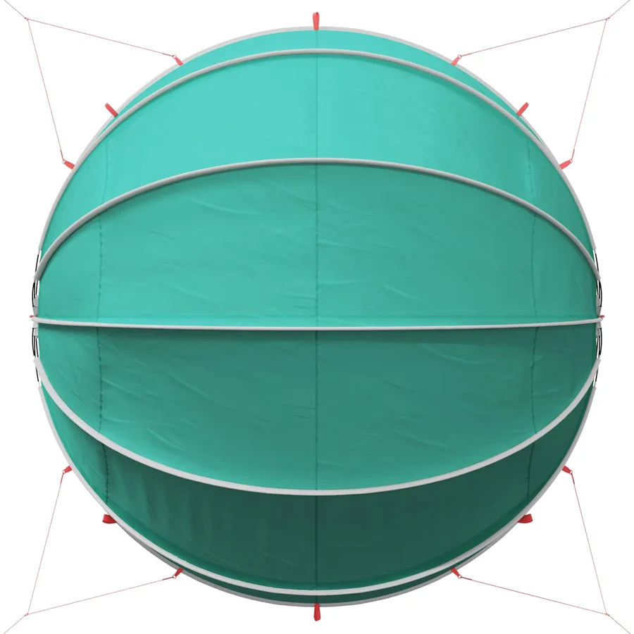 Dôme de piscine 472 x 460 x 229 cm Vert Mer - 11